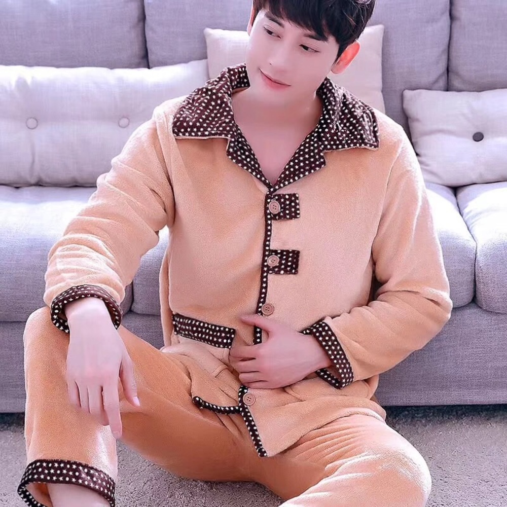 Men’s Winter Pajama Set Long Sleeve